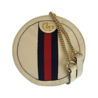 Gucci Pre-owned Mini Bags, female, White, Size: ONE SIZE Pre-owned Ophidia Leather Backpack