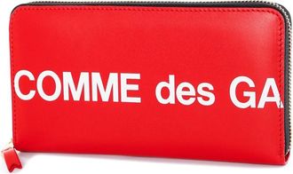 Comme Des Gar&ccedil;ons Logo Print Rits Portemonnee - Heren - Portefeuilles - Rood - ONE Size - Accessoires