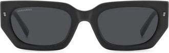 Dsquared2 Icon 0017/S Zonnebrillen - Dames - Zonnebrillen - Zwart - 53 MM - Accessoires