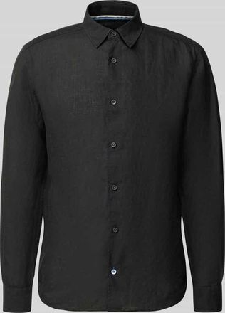 Olymp Level 5 Casual Fit Freizeithemd aus Leinen in Black, Gr&ouml;&szlig;e XXL