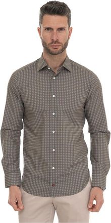 Carrel Dressed Shirt - Heren - Casual Overhemden - Groen - 5XL - Katoen - Overhemden