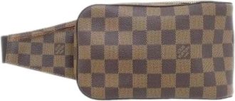 Louis Vuitton Pre-owned Belt Bags, male, Brown, Size: ONE SIZE Pre-owned Geronimos Damier Shoulder Bag