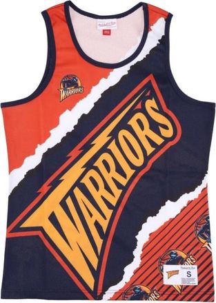 Mitchell & Ness Basketbaltanktop NBA Jumbotron 2.0 Mesh Tank Hardwood Classics Golwar - Heren - Fitness - Rood - L - Fitness