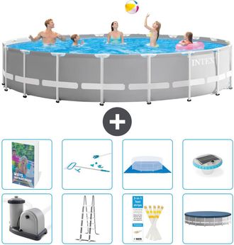 Intex Piscina Prism Frame Redonda - 610x132 Cm - 9-piezas S595