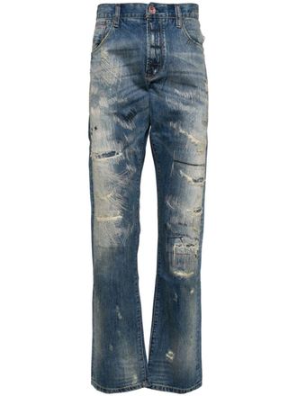 Private Stock Jeans con effetto vissuto - Blu