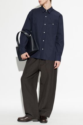 Officine G&eacute;n&eacute;rale Shirt Lionel, Mens, Navy Blue