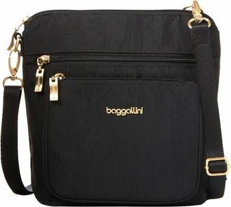 Baggallini Modern Pocket Crossbody Bag in Black With Gold Hardware at Nordstrom