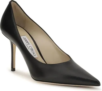 Jimmy Choo London Womens Love 85 Pumps Black Calf Leather Bos Taurus High Heel Shoes