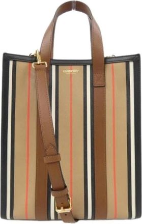 Burberry Pre-owned Tote Bags, female, Multicolor, Size: ONE SIZE Pre-owned Leather Shoulder Bag