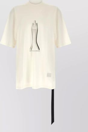 Rick Owens cotton oversized printed short-sleeve t-shirt