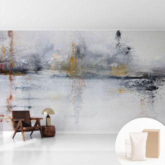 Tulup Tapete Vliestapete Mit Kleber - Wandgestaltung - Tapete Wohnzimmer - Flur Eingangsbereich Harmonische Abstraktion 416x254 Cm