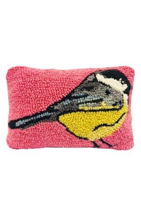 R16 Home Chickadee Indoor/Outdoor Throw Pillow in Pink/Yellow at Nordstrom Rack