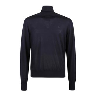 Dsquared2 Turtlenecks, male, Blue, Size: XL Turtleneck Pullover