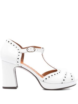 Chie Mihara T-strap open-toe heeled sandals - White