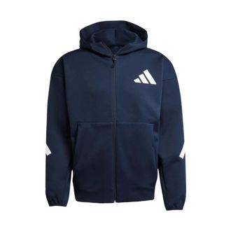 adidas Hoodies & sweatvesten, Heren, Blauw, S, Katoen, Zip-throughs