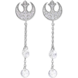 Girls Crew Star Wars Rebel Alliance Insignia Cubic Zirconia Drop Earrings in Silver at Nordstrom