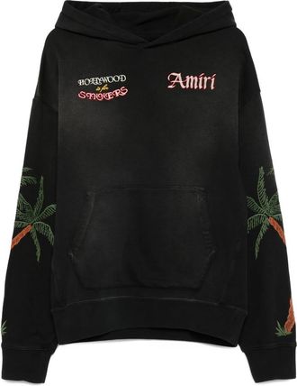 Amiri Palm-tree Embroidered Hoodie