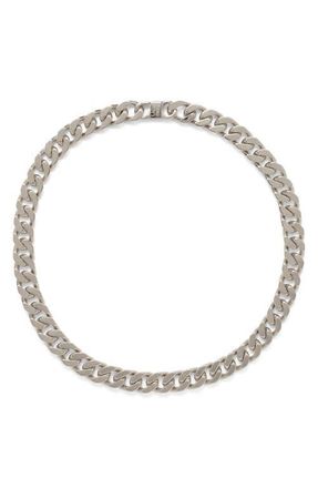 LADY GREY XXL Curb Chain Necklace in Silver at Nordstrom