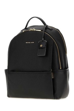 Michael Kors Womens Black Leather Medium Sable Backpack Cow Borse A Mano