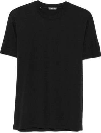 Tom Ford geborduurd logo T-shirt met ronde hals