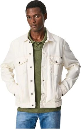 Pepe Jeans London Pinner Hunder Jeans - Heren - Spijkerjassen - Wit - XL - Denim - Jassen