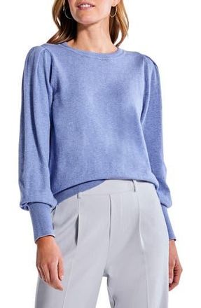 Nic+Zoe Pleat Shoulder Sweater in Iris at Nordstrom Rack, Size X-Large