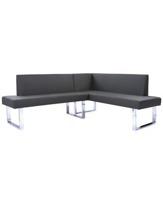 Armen Living Amanda Contemporary Nook Corner Dining Bench