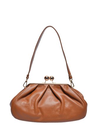 Anna Luchini Brown Rundleer Tas