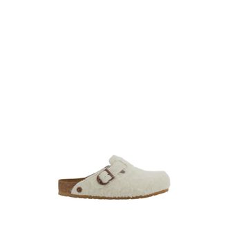 Birkenstock Boston Wooly Moon Buckle - Shoes - Mujer - Blanco - 36 EU