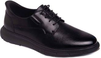 Marc Joseph New York Edward Street Hands Free Technology Leather Perforated Oxford in Black Napa Leather/black at Nordstrom, Size 11.5