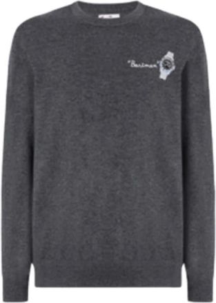 MC2 Saint Barth Sweatshirt met Ronde Hals - Heren - Ronde hals truien - Grijs - 2XL - Wol - Truien & Vesten