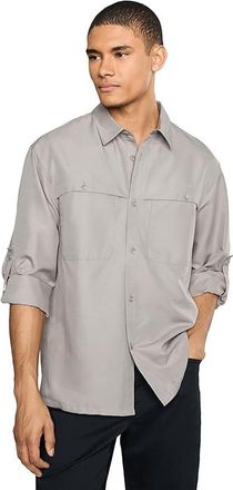 Mountain Hardwear Sun Drifttm Cooling Long Sleeve Shirt Mens Clothing Approaching Storm : 2XL, Polyester