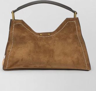 Gianni Chiarini shoulder bag suede finish top handle