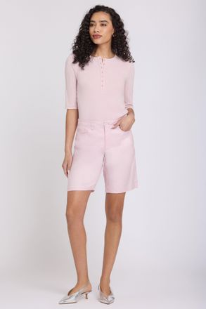 NYDJ 5-Pocket Bermuda Shorts In Stretch Linnen