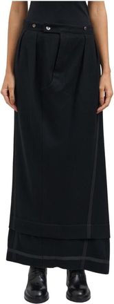 Marc Le Bihan Maxi Rokken - Dames - Maxi Rokken - Zwart - 2XS - Rokken