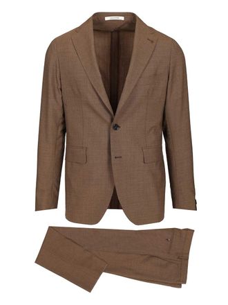 Tagliatore Montecarlo Suit In Super 120s Wool Abiti Marrone-Uomo