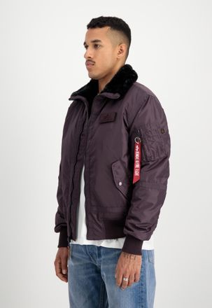 Alpha Industries Bomberjacke ALPHA INDUSTRIES B-15 III TT Two Tone, Herren, Gr. M, lila (plum), Obermaterial: 100% Nylon, Futter: 100% Polyester, &Auml;rmelfutter: 100% Nyl