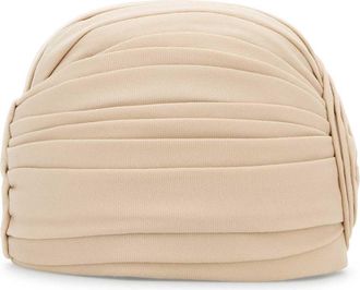 Valentino Garavani Womens Turbante Wool Turban Beige Virgin Winter Hats