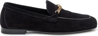 Versace Black Logo Loafers