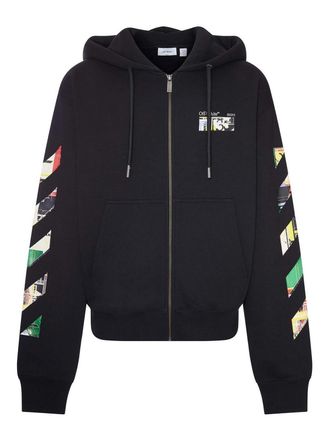 Off-white Industrial Arrow Zip-Up Hoodie