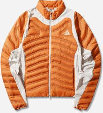 Nike Women s ACG Lava Loft Therma-FIT Trail Running Jacket Safety Orange / Light Orewood Brown