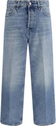 Haikure Cotton Boyfriend Jeans - Dames - Regular Fit Jeans - Blauw - W28 - Katoen - Jeans
