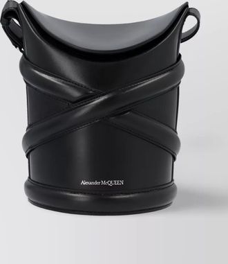 Alexander McQueen the curve leather bucket bag
