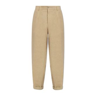 Dolce & Gabbana Heren, Broeken, Beige, Maat: XL Linnen