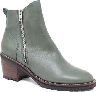 Django & Juliette Birdi Heel Boot in Dark Olive Leather at Nordstrom, Size 41