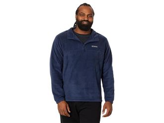 Columbia Big Tall Steens Mountaintm 1/2 Zip Mens Sweatshirt Collegiate Navy : 2XL Tall, Fleece/Polyester
