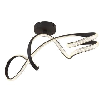 Globo Lighting Plaf&oacute;n - Swirl - Negro - Metal - Led - 67341ds