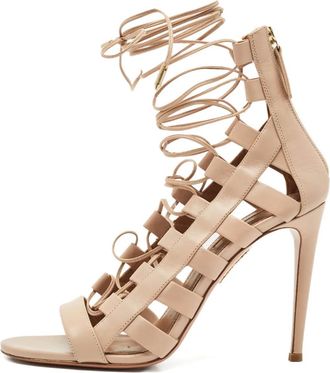 Aquazzura Sandali Amazon con zip - Toni neutri