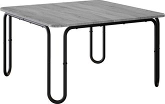 vidaXL Mesa De Centro Sonoma Gris 59 X 59 X 45 Cm Madera De Ingenier&iacute;a Vidaxl