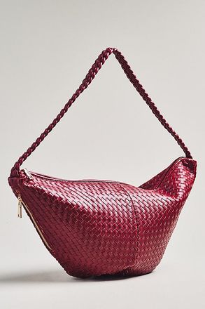 Melie Bianco Woven Crossbody Bag